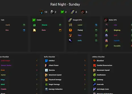 raid composition tool